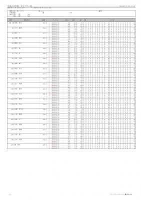 平成２８年度キャプテン杯成績表