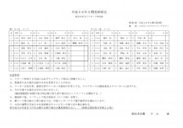 5月度研修会組合せ表