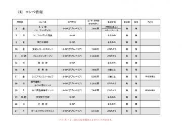 2023年2月コンペ