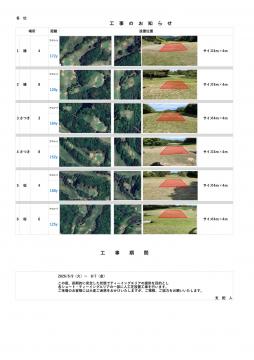 人工芝設置工事について