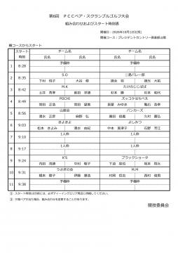 第6回ＰＣＣペア・スクランブルゴルフ大会